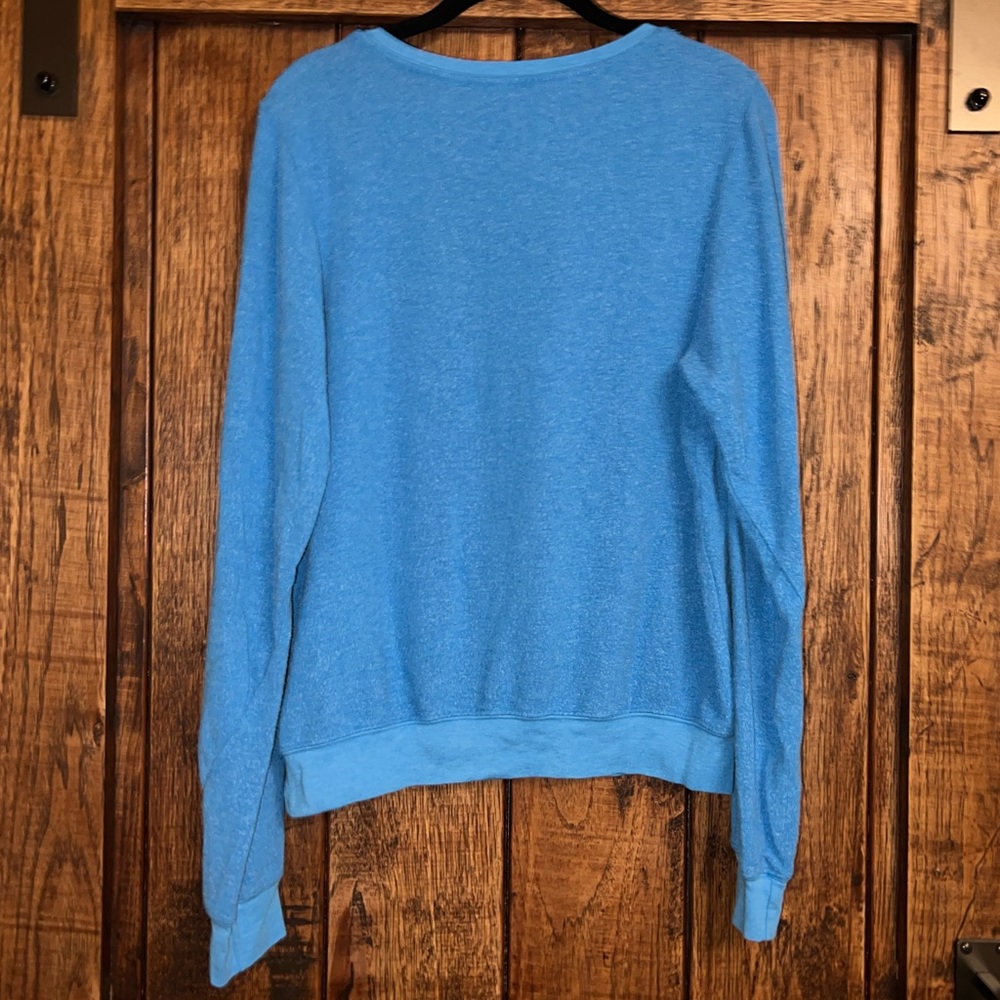 Wildfox Sample Half Girl Half Asleep Baggy Beach Jumper In Blue Size Xs/S View 2